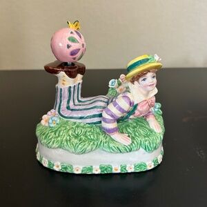 Schmid Ceramic Handpainted  Musical Clown. (Vintage)